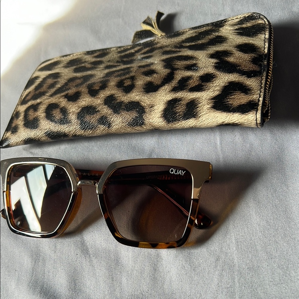 Quay Australia Brown and Tan Sunglasses
